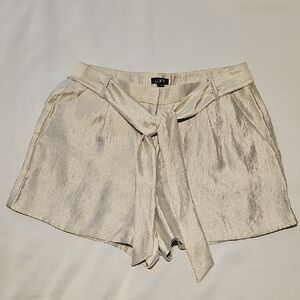 LOFT Champagne Gold Dress Shorts
